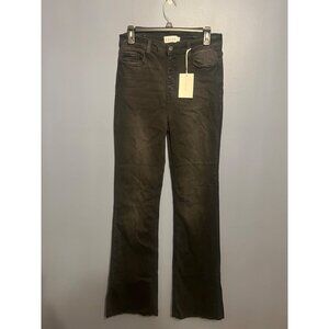 Women’s‎ Cello Jeans High Rise Skinny Flare Black Jeans Size 11, Button Fly